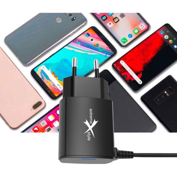 Ładowarka sieciowa do telefonu USB Typ-C - eXtreme® - 2.1A - NTC21C