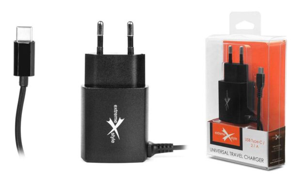 Ładowarka sieciowa do telefonu USB Typ-C - eXtreme® - 2.1A - NTC21C