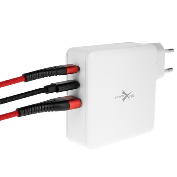 Ładowarka sieciowa eXtreme® 2 x USB typ-C + USB - PD QC - 100W - TC100CCU