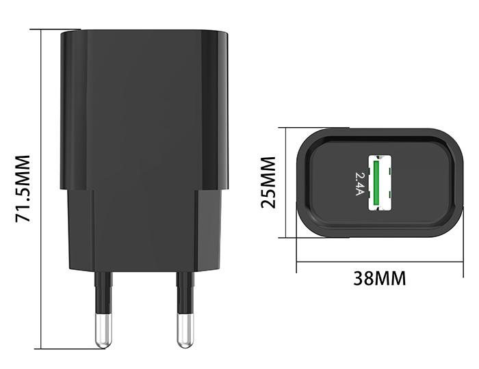 Ładowarka sieciowa USB - eXtreme® - 12W - 2.4A - TC12UB