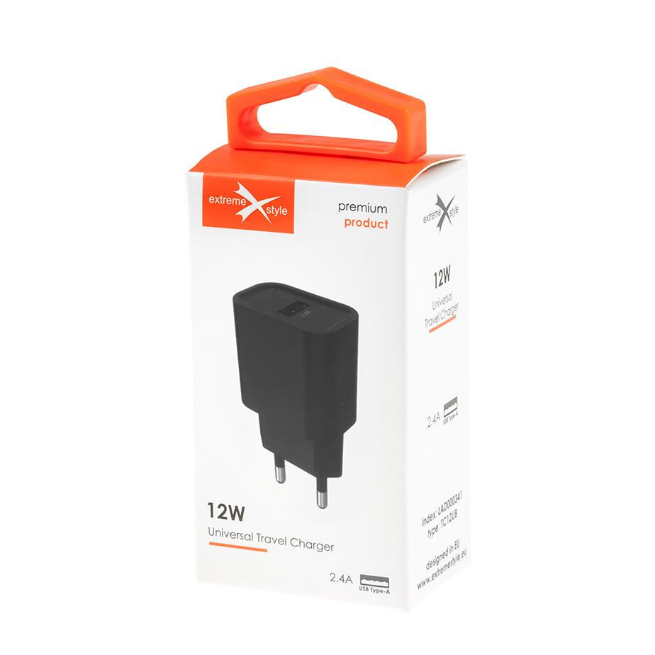 Ładowarka sieciowa USB - eXtreme® - 12W - 2.4A - TC12UB