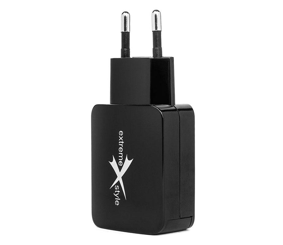 Ładowarka sieciowa do telefonu 2 x USB - eXtreme® - 2.1A - TC21U2