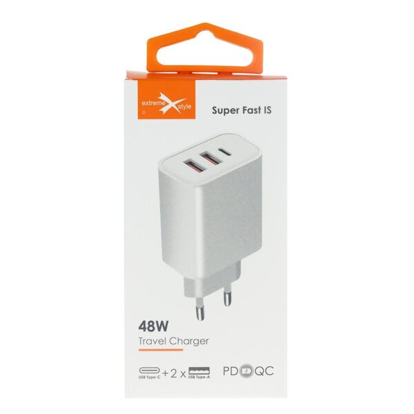Travel charger eXtreme® USB Typ-C + 2 USB - PD - 48 W - TC48CUU