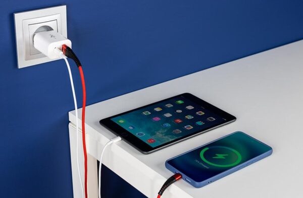 Ładowarka sieciowa eXtreme® USB typ-C + USB - PD QC - 20W - TC20CU