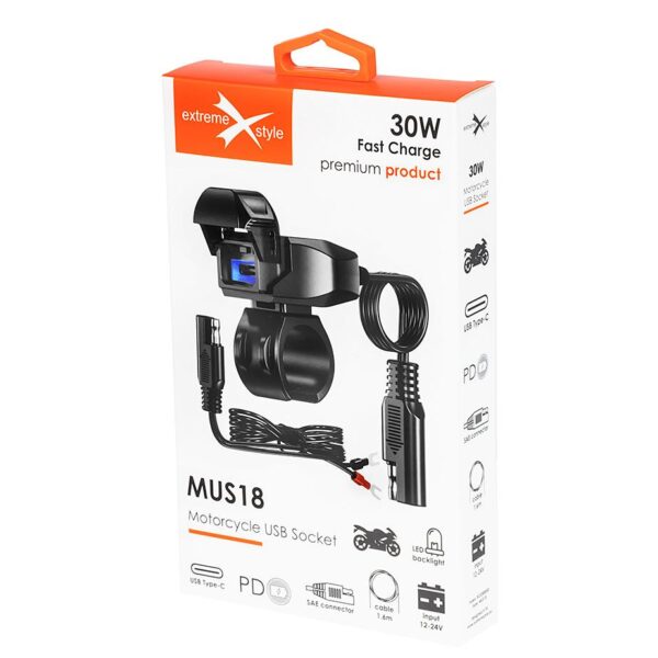 Motorcycle usb socket - MUS18