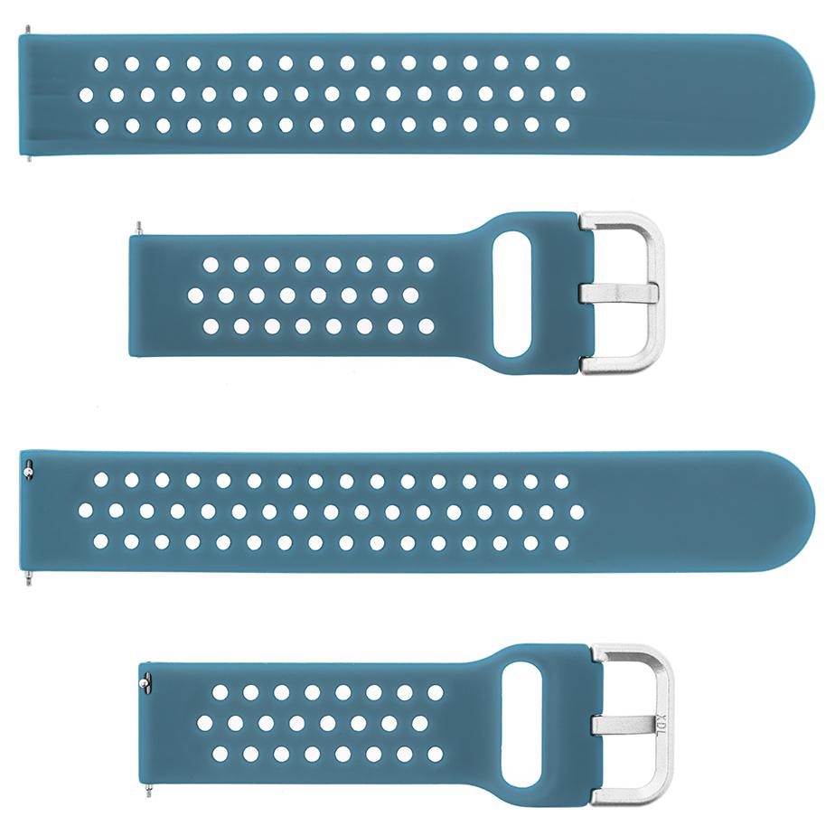 Pasek silikonowy S08 - atramentowy - 22 mm