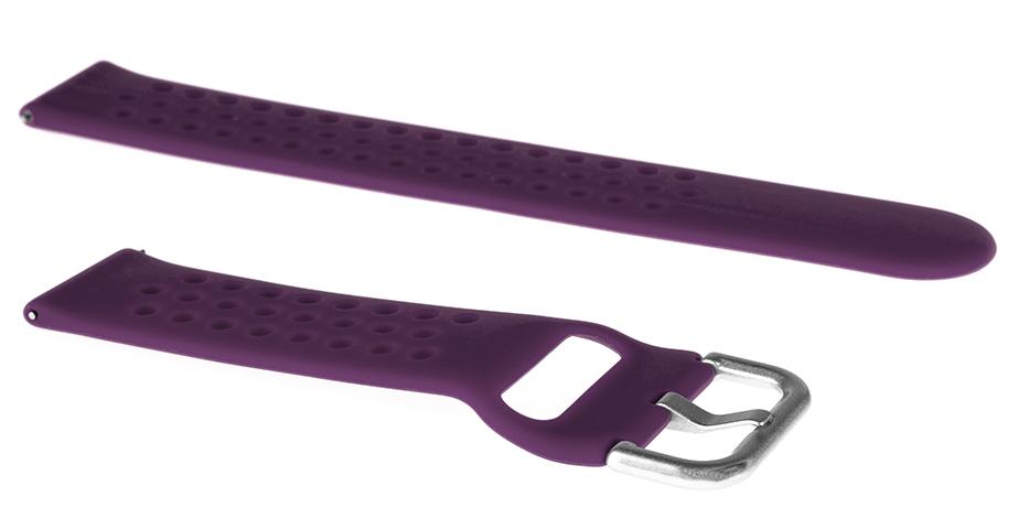 Pasek silikonowy S08 - fioletowy - 22 mm