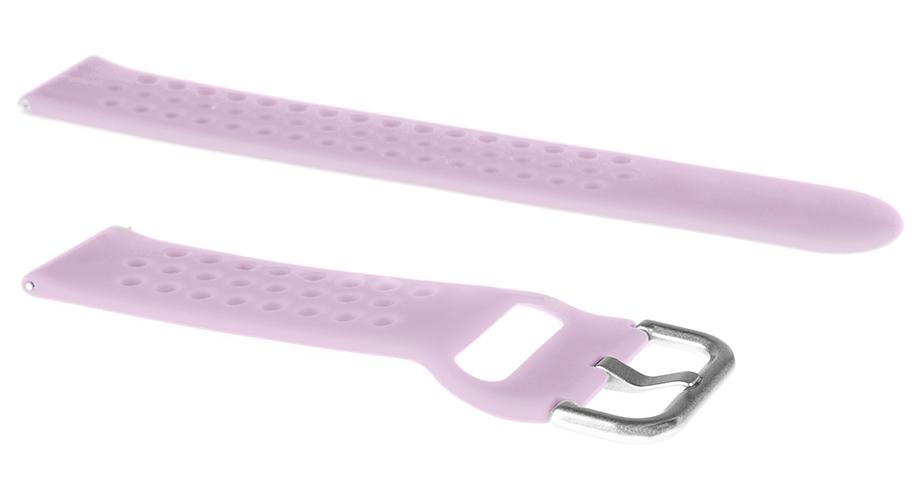 Pasek silikonowy S08 - jasnofioletowy - 20 mm