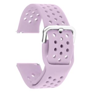 Pasek silikonowy S08 - jasnofioletowy - 20 mm