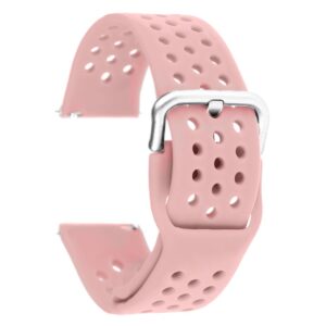 Pasek silikonowy S08 - różowy - 22 mm