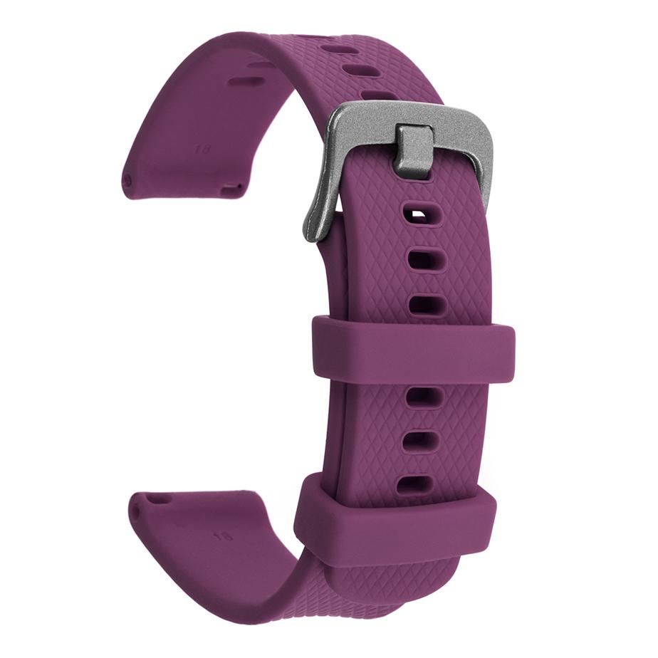Pasek silikonowy S07 - fioletowy - 18 mm
