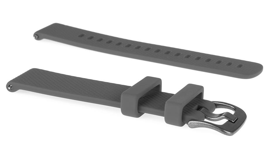 Pasek silikonowy S07 - grafitowy - 18 mm