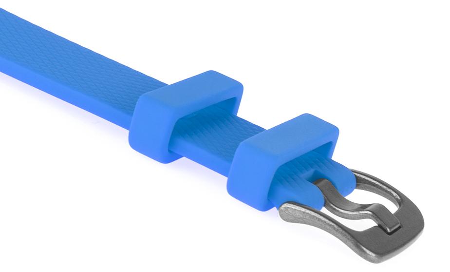 Pasek silikonowy S07 - niebieski - 20 mm