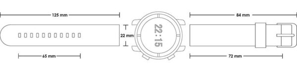 Pasek silikonowy Z01 - model 4 - 22 mm