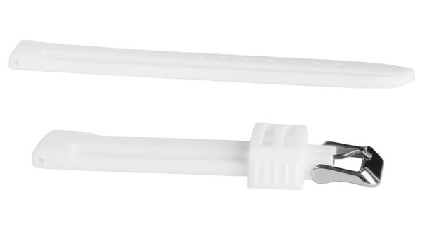 Pasek silikonowy Z05 - biały - 24 mm