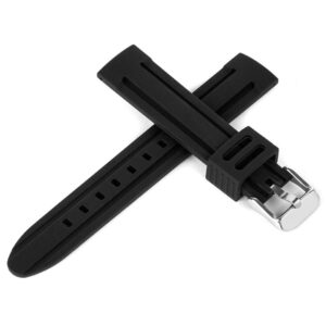 Pasek silikonowy Z05 - czarny - 20 mm