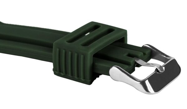 Pasek silikonowy Z05 - khaki - 24 mm