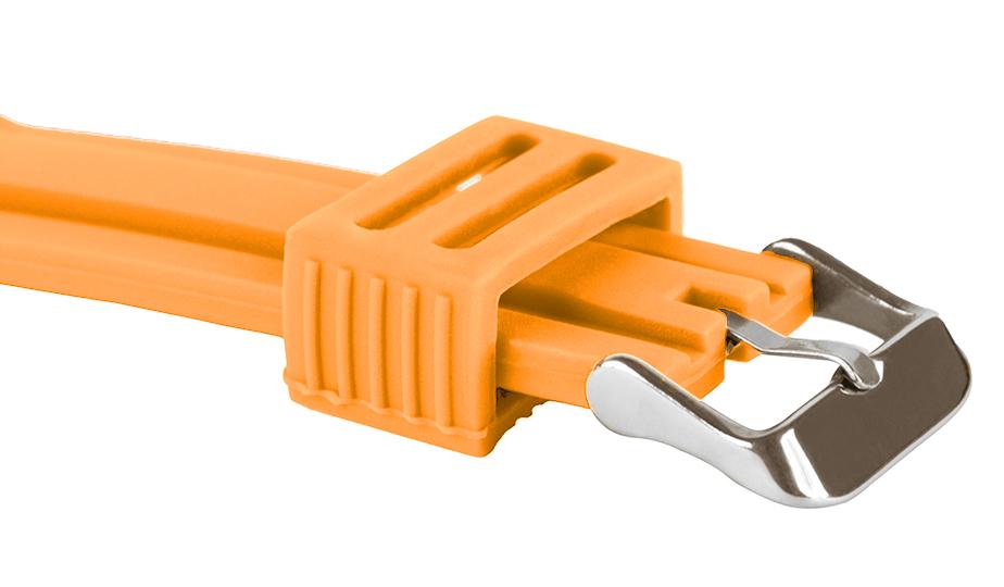 Pasek silikonowy Z05 - pomarańczowy - 22 mm