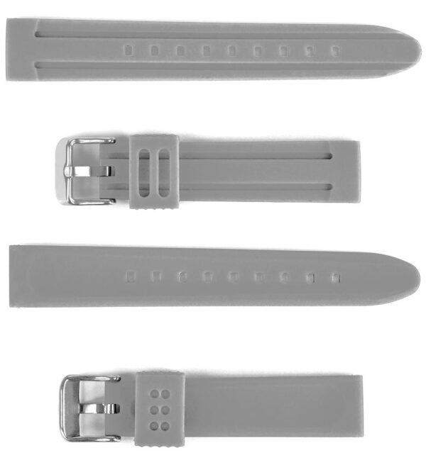 Pasek silikonowy Z05 - szary - 20 mm
