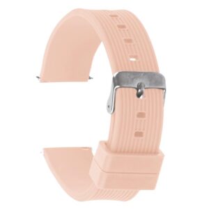 Pasek silikonowy Z07 - beżowy - 22 mm