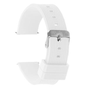 Pasek silikonowy Z07 - biały - 20 mm