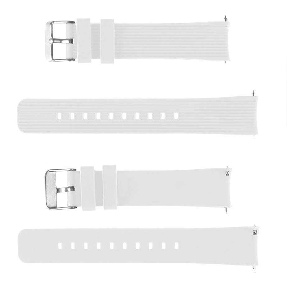 Pasek silikonowy Z07 - biały - 22 mm