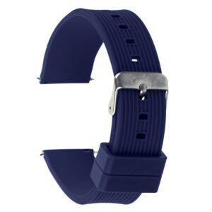 Pasek silikonowy Z07 - granatowy - 22 mm