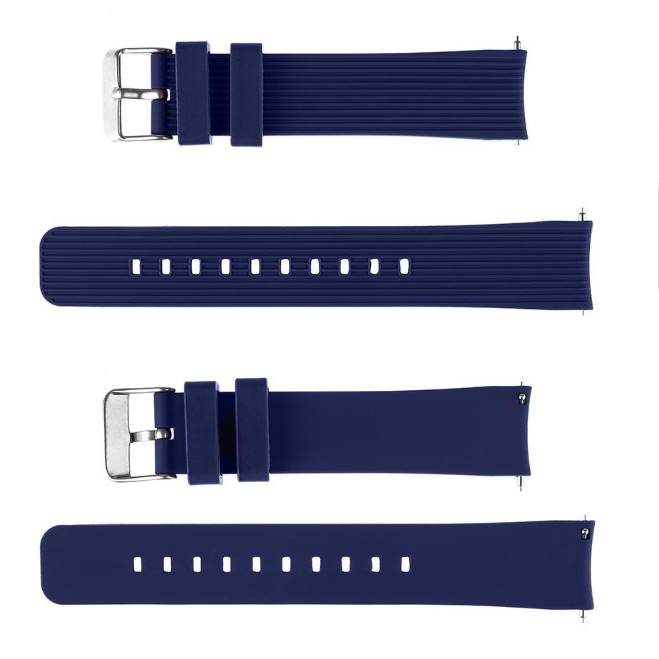 Pasek silikonowy Z07 - granatowy - 20 mm