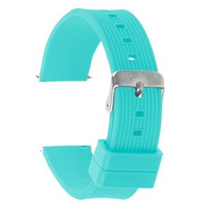 Pasek silikonowy Z07 - miętowy - 22 mm