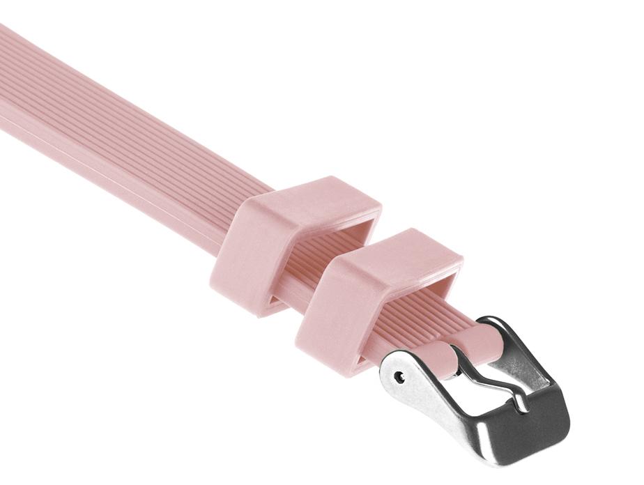 Pasek silikonowy Z07 - różowy - 20 mm