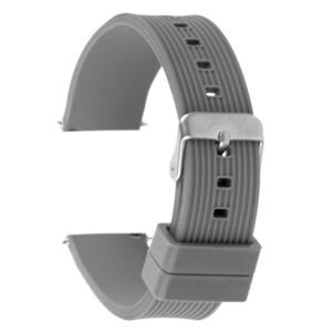 Pasek silikonowy Z07 - szary - 22 mm