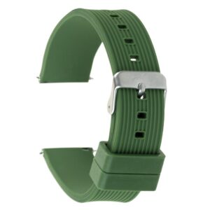 Pasek silikonowy Z07 - zielony - 22 mm