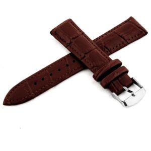 Leather strap C1 - dark brown - 26 mm