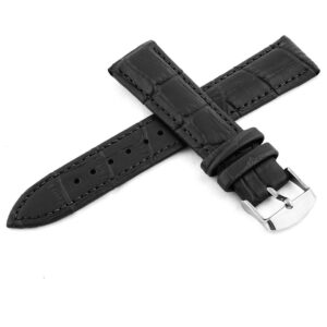 Pasek skórzany C1 - czarny - 12 mm