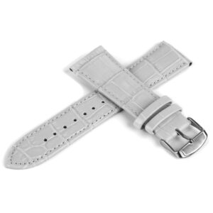 Pasek skórzany C1 - szary - 22 mm