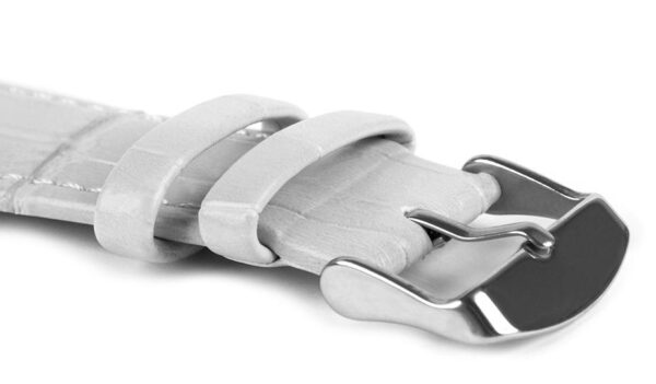 Leather strap C1 - gray - 18 mm