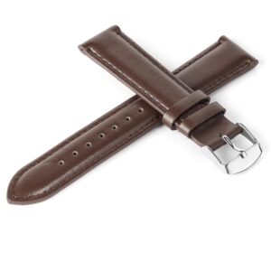 Pasek skórzany C10 - ciemny brąz - 12 mm