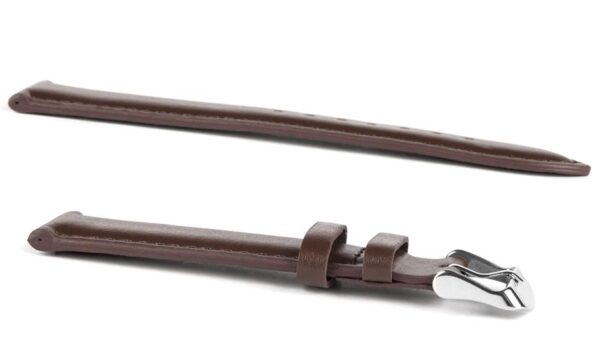 Pasek skórzany C10 - ciemny brąz - 18 mm
