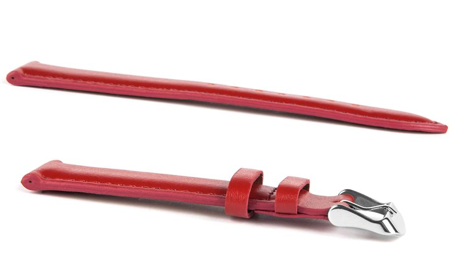 Pasek skórzany C10 - czerwony - 16 mm