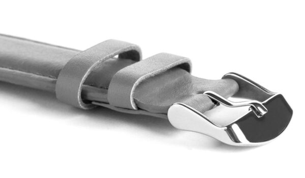 Pasek skórzany C10 - szary - 12 mm