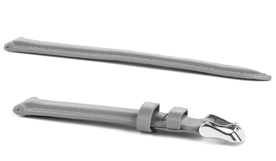 Pasek skórzany C10 - szary - 12 mm
