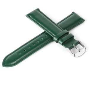 Pasek skórzany C10 - zielony - 20 mm