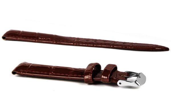 Pasek skórzany C11 - ciemny brąz - 14 mm