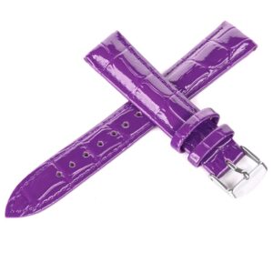 Pasek skórzany C11 - fioletowy - 14 mm