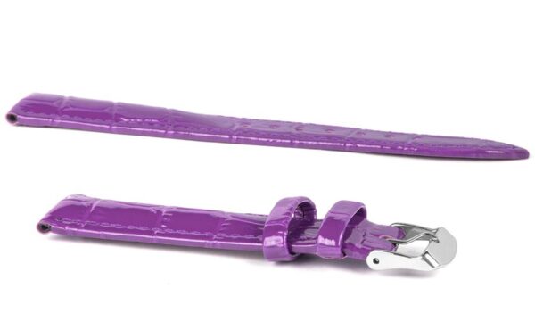 Pasek skórzany C11 - fioletowy - 14 mm