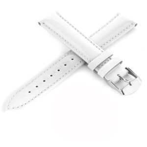 Pasek skórzany C12 - biały - 10 mm