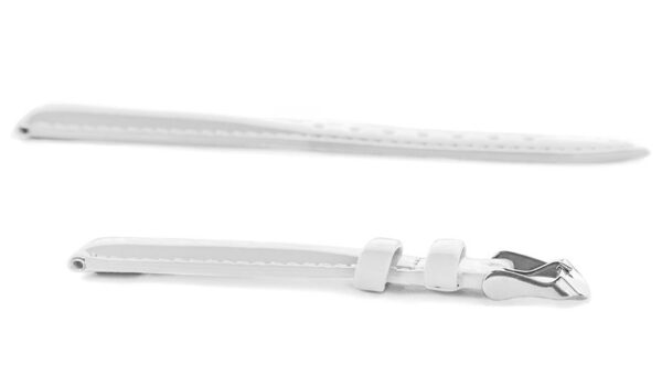 Pasek skórzany C12 - biały - 22 mm