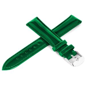 Pasek skórzany C12 - zielony - 12 mm