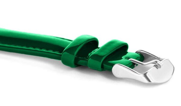 Pasek skórzany C12 - zielony - 14 mm