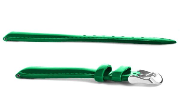 Pasek skórzany C12 - zielony - 12 mm